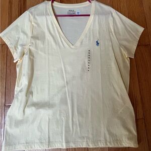 Polo Ralph Lauren Yellow V-Neck T-Shirt